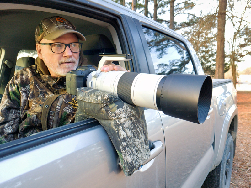 Steve Creek Photographing From Vehicle